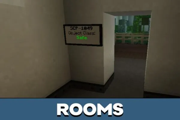 Rooms from Lab Escape Map for Minecraft PE