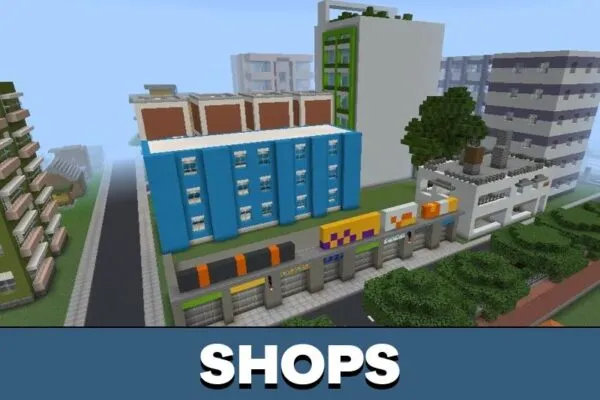 Shops from Bangladesh Map for Minecraft PE