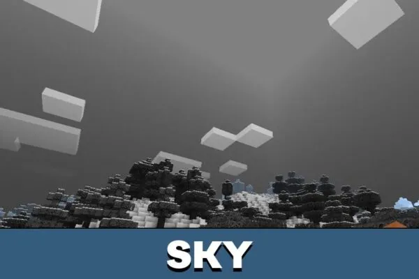 Sky from Monochrome Texture Pack for Minecraft PE