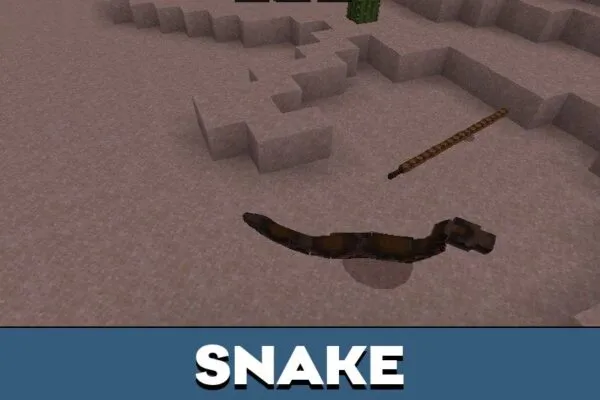 Snake from Ocean Creatures Mod for Minecraft PE