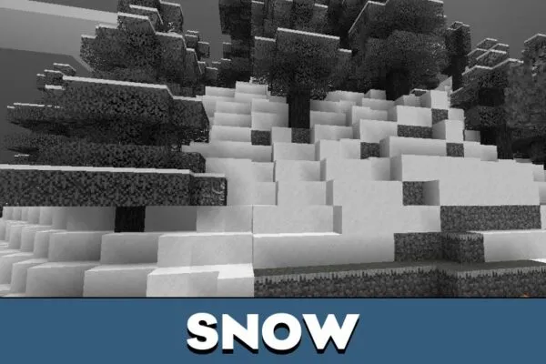 Snow from Monochrome Texture Pack for Minecraft PE