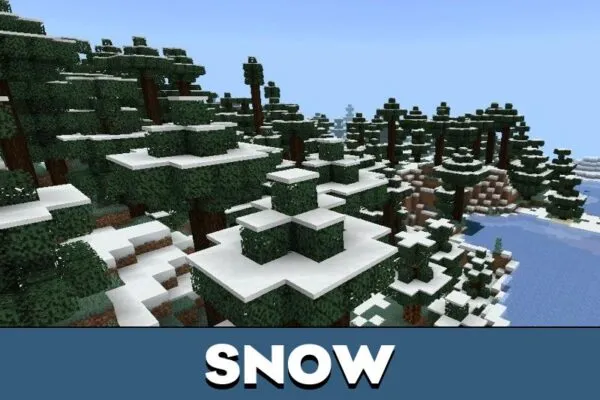 Snow from Tree Texture for Minecraft PE