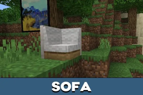 Sofa from Armchair Mod for Minecraft PE