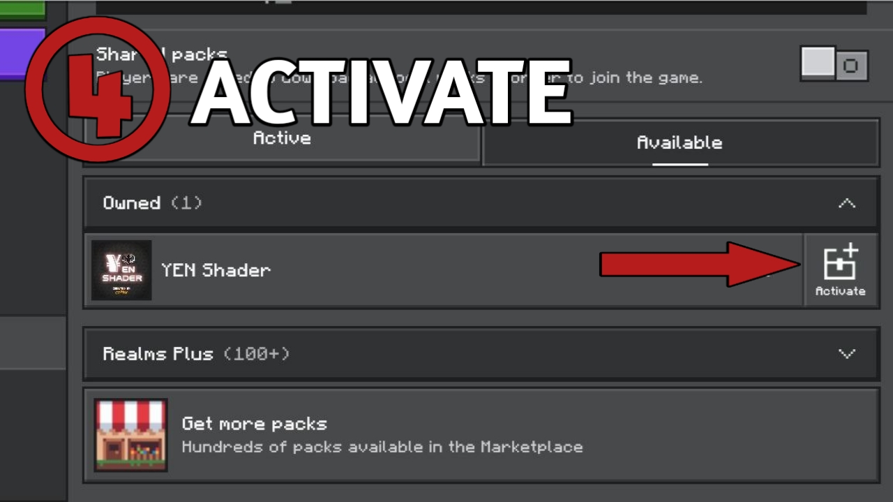 Step 4 Install Shader for Minecraft PE