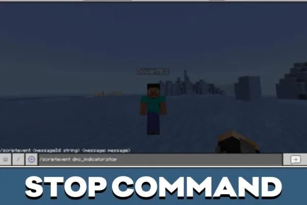 Stop from Distance Indicator Mod for Minecraft PE