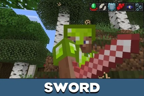 Sword from Crystal Mod for Minecraft PE