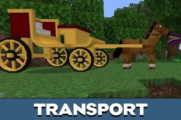 Transport from Fantasy Mod for Minecraft PE