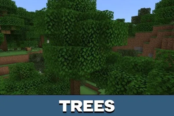 Trees from Faithful 64x64 Texture Pack for Minecraft PE