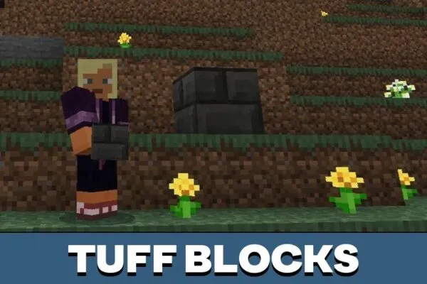 Tuff Blocks from Concept 1.21 Update Mod for Minecraft PE