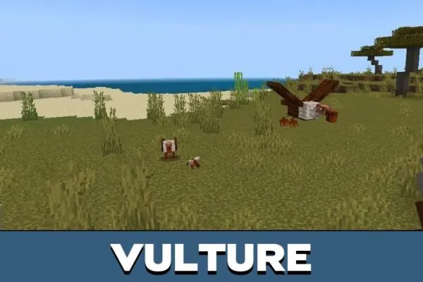 Vulture from Mini Animals Mod for Minecraft PE