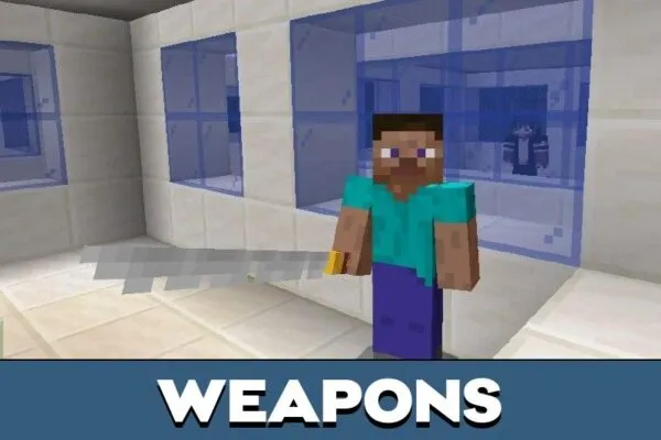 Weapons from Boku No Hero Mod for Minecraft PE