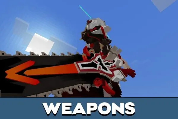 Weapons from Honkai Impact Mod for Minecraft PE