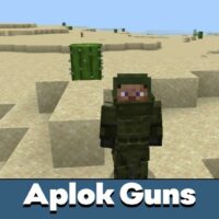 Aplok Guns Mod for Minecraft PE