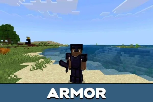 Armor from Obsidian Mod for Minecraft PE
