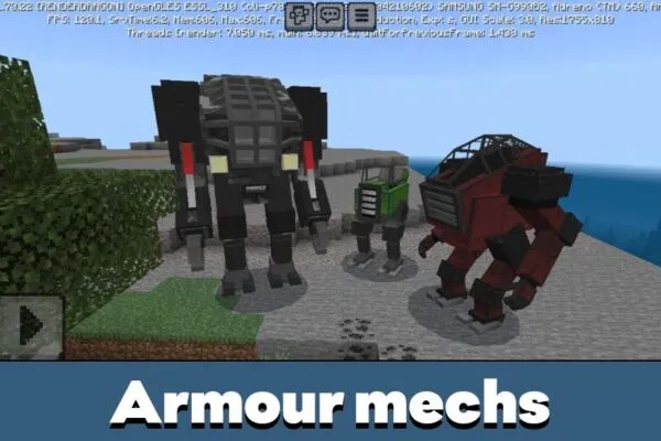 Armour Mechs from Craftable Mechs Mod for Minecraft PE