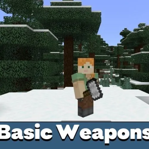 Basic Weapons Mod for Minecraft PE