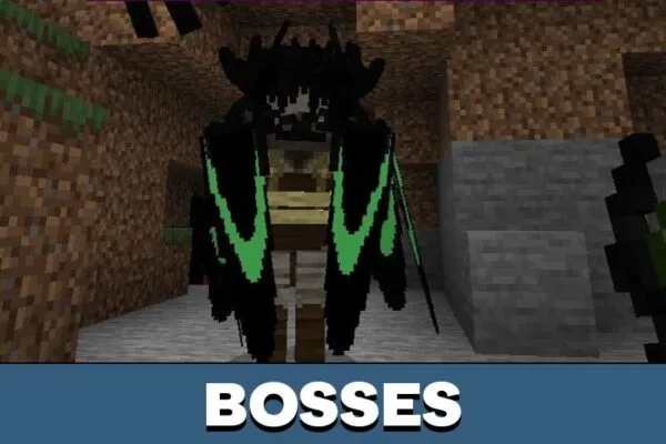 Bosses from Valkyries Mod for Minecraft PE