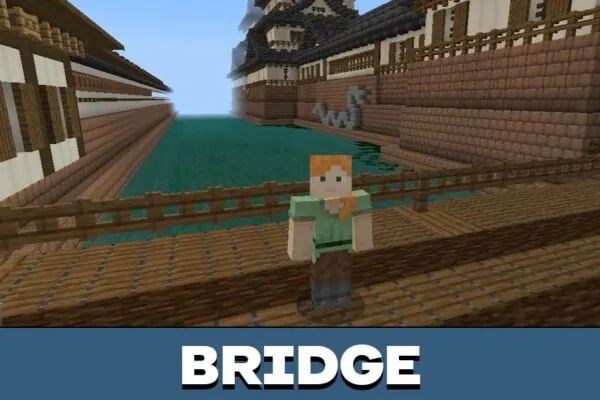 Bridge from Samurai Village Map for Minecraft PE