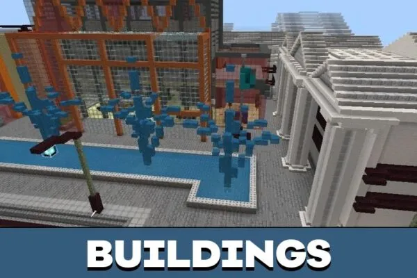 Buildings from Dubai Map for Minecraft PE