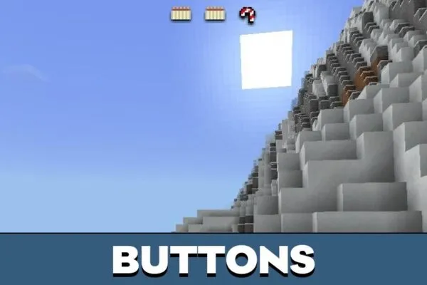 Buttons from Winter Texture Pack for Minecraft PE