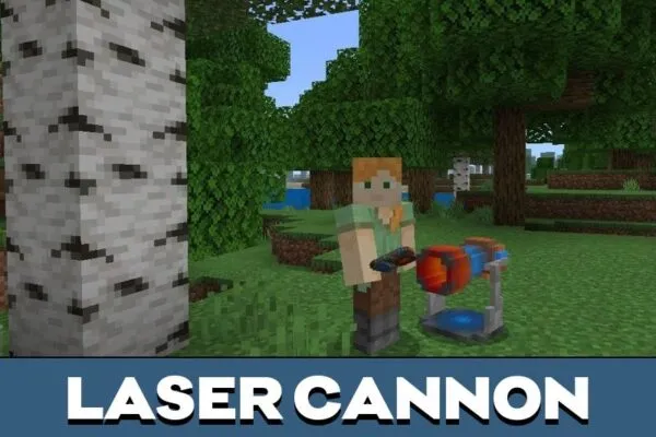 Cannon from Minigun Mod for Minecraft PE