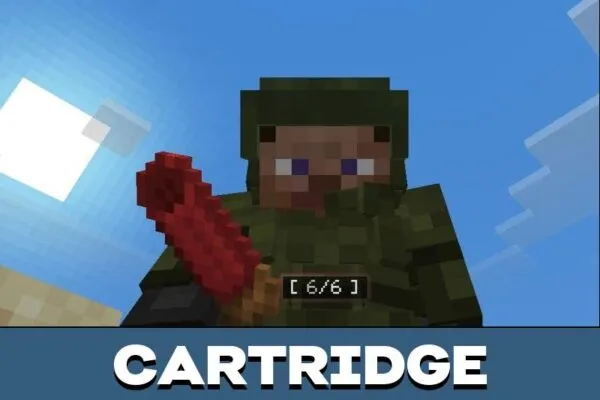 Cartridge from Aplok Guns Mod for Minecraft PE