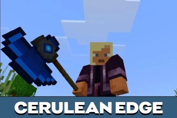 Cerulean Edge from Mystic Weapons Mod for Minecraft PE