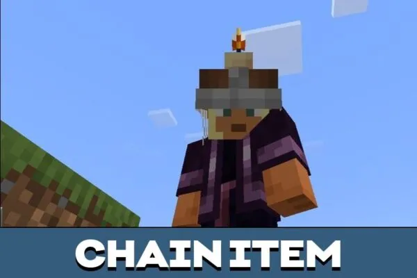 Chain Item from True Miner Helmet Mod for Minecraft PE