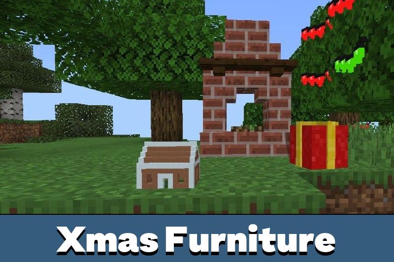 Download Christmas Furniture Mod for Minecraft PE Christmas Furniture