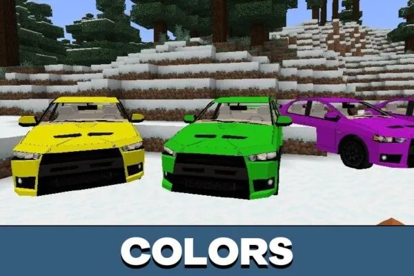 Colors from Mitsubishi Mod for Minecraft PE