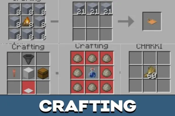 Crafting from Indian Food Mod for Minecraft PE