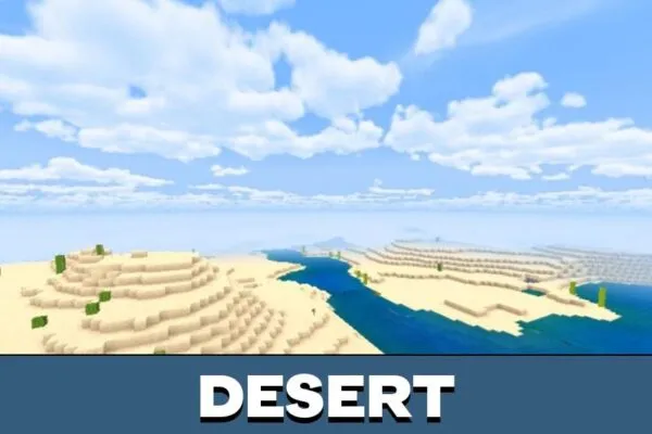 Desert from Haptic Shader for Minecraft PE