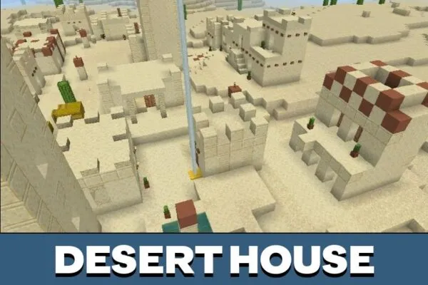 Desert House from Underground Base Map for Minecraft PE