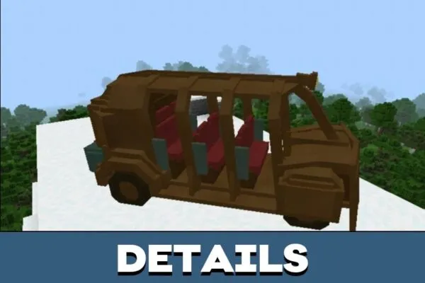 Details from Apocalypse Cars Mod for Minecraft PE