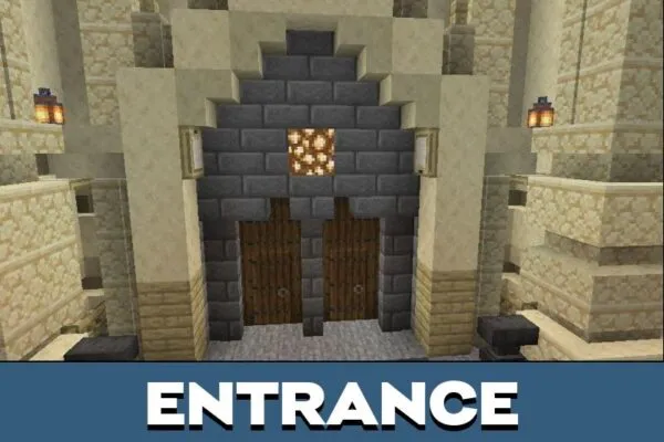 Entrance from Ancient Church Map for Minecraft PE