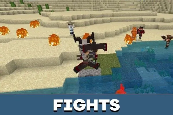 Fights from Mortal Combat Mod for Minecraft PE