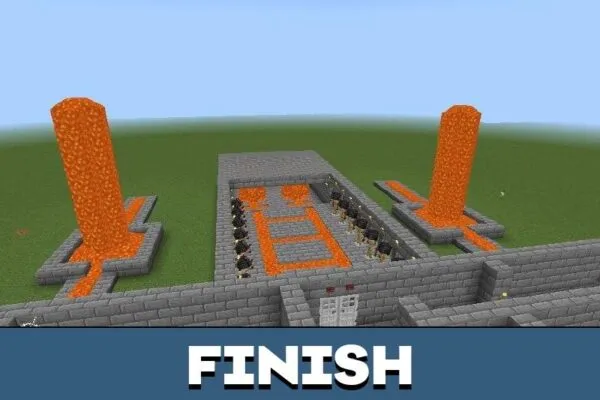 Finish from The Most Difficult Labyrinth Map for Minecraft PE