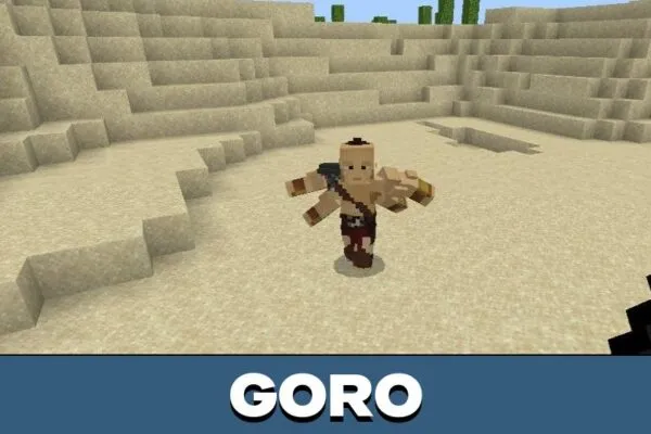 Goro from Mortal Combat Mod for Minecraft PE