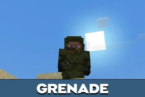 Grenade from Aplok Guns Mod for Minecraft PE