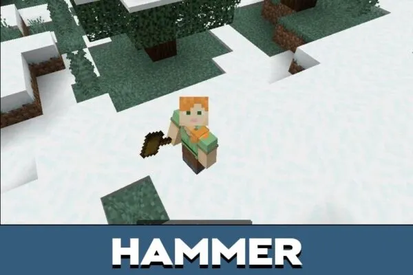 Hammer from Basic Weapons Mod for Minecraft PE