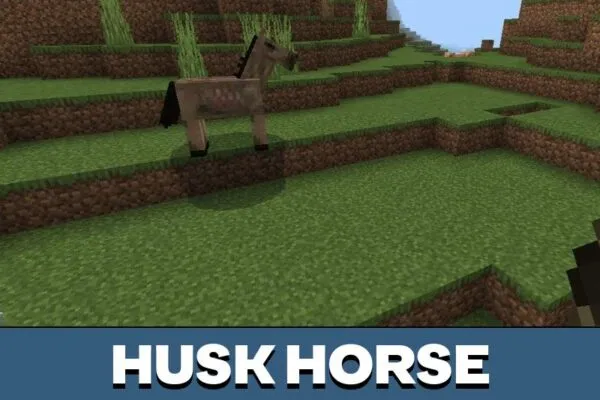 Husk Horse from Pigman Mod for Minecraft PE