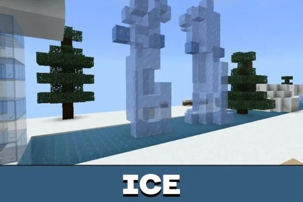 Ice from 3D Parkour map for Minecraft PE