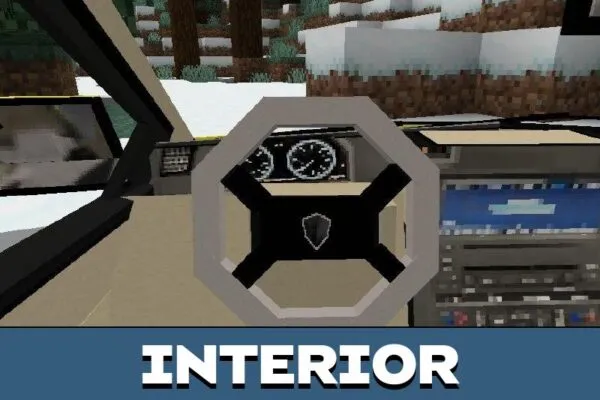 Interior from Mitsubishi Mod for Minecraft PE