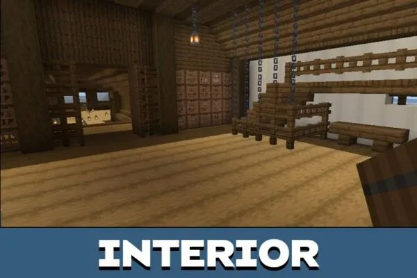 Interior from Samurai Village Map for Minecraft PE