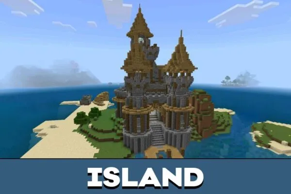 Island from Castle Maps for Minecraft PE