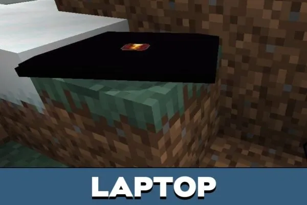 Laptop from School Furniture Mod for Minecraft PE