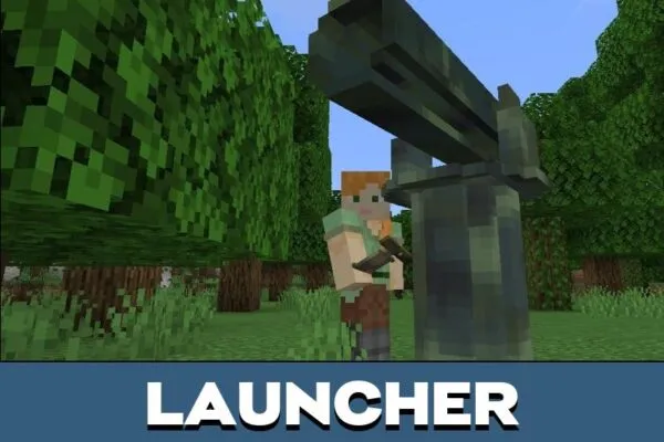 Launcher from Minigun Mod for Minecraft PE