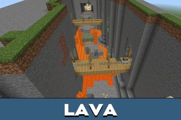 Lava from 3D Parkour map for Minecraft PE