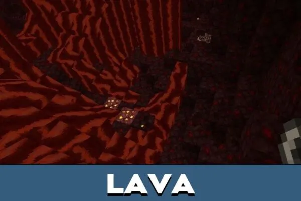 Lava from Nether Haul Texture Pack for Minecraft PE