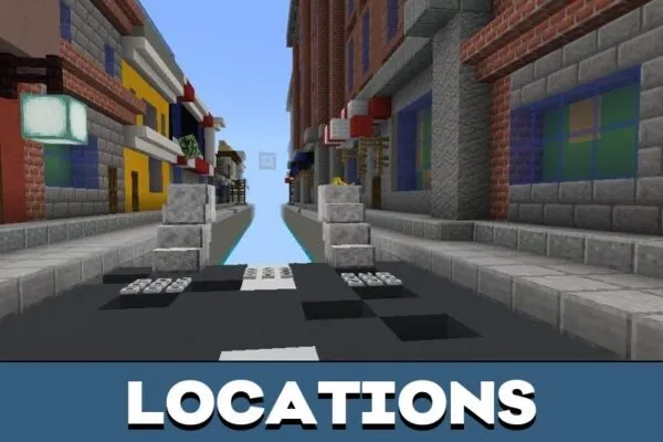 Locations from Extreme Parkour map for Minecraft PE